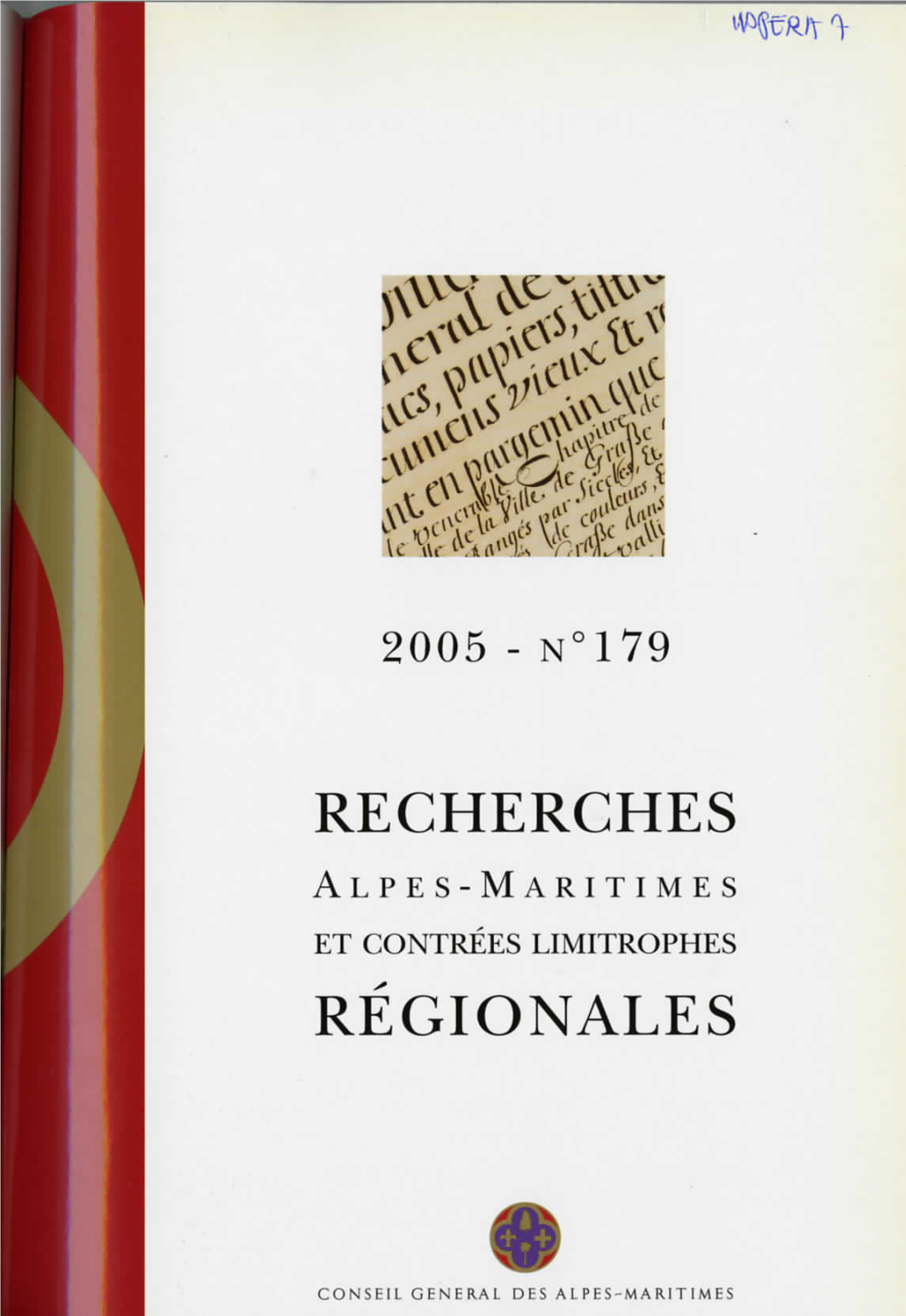 Recherches Régionales N°179