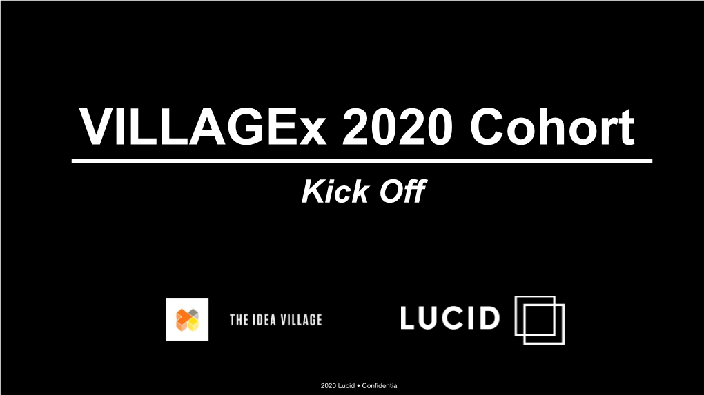 Villagex 2020 Cohort