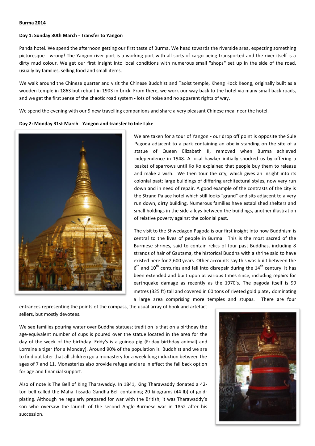 Burma 2014 Day 1