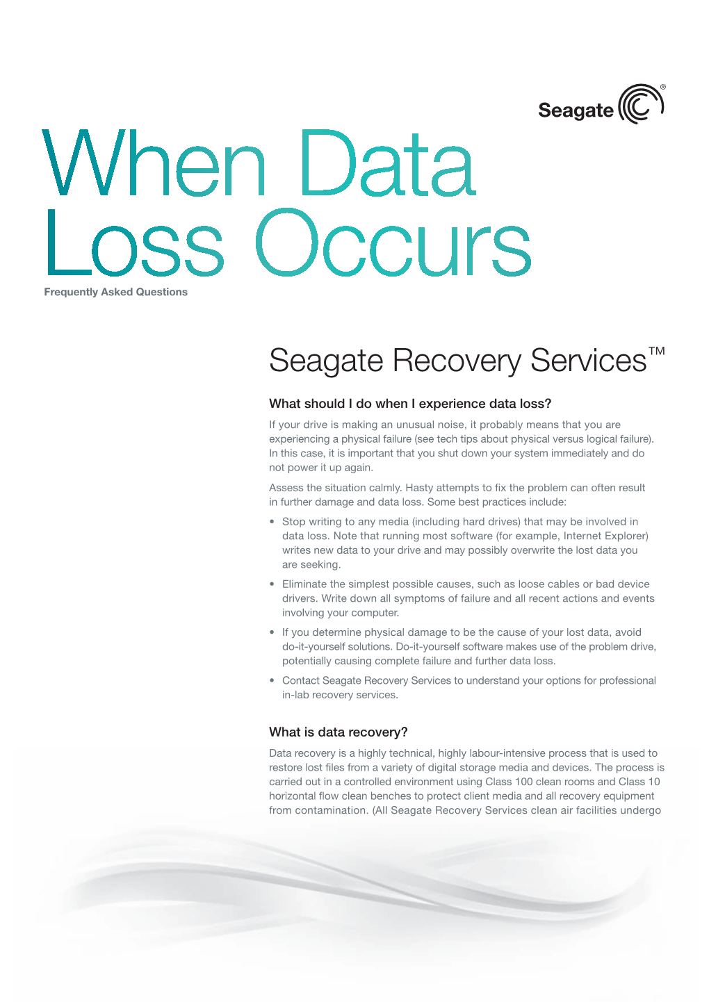 Seagate Recovery Services™