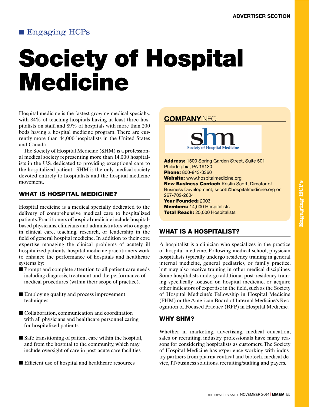 Society of Hospital Medicine