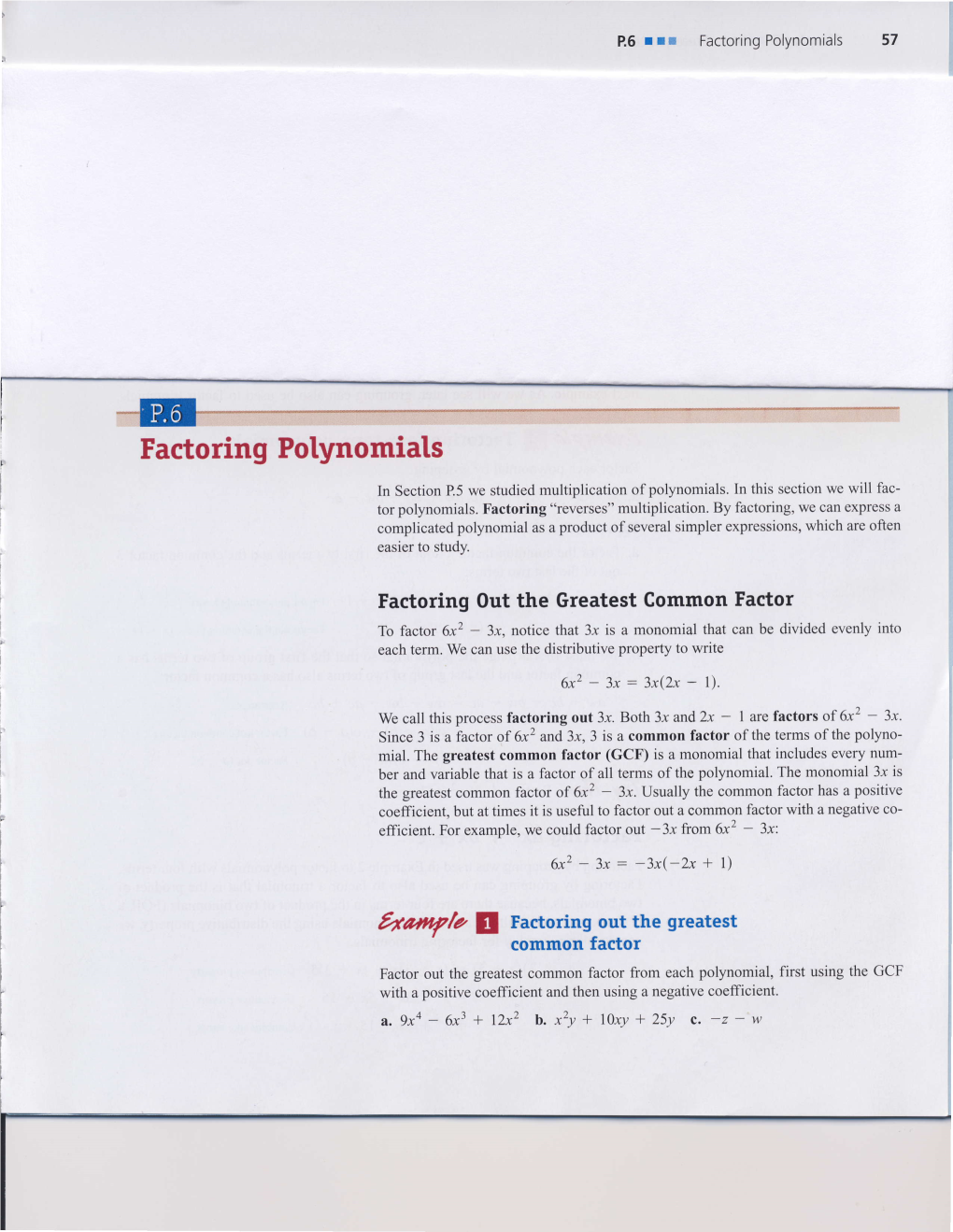 Factoring Polynomiats