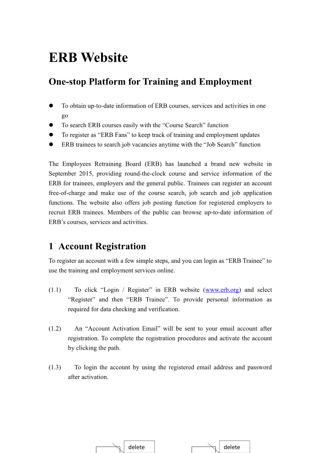 ERB Website (Leaflet For Trainees) (June 2016) Leaflet