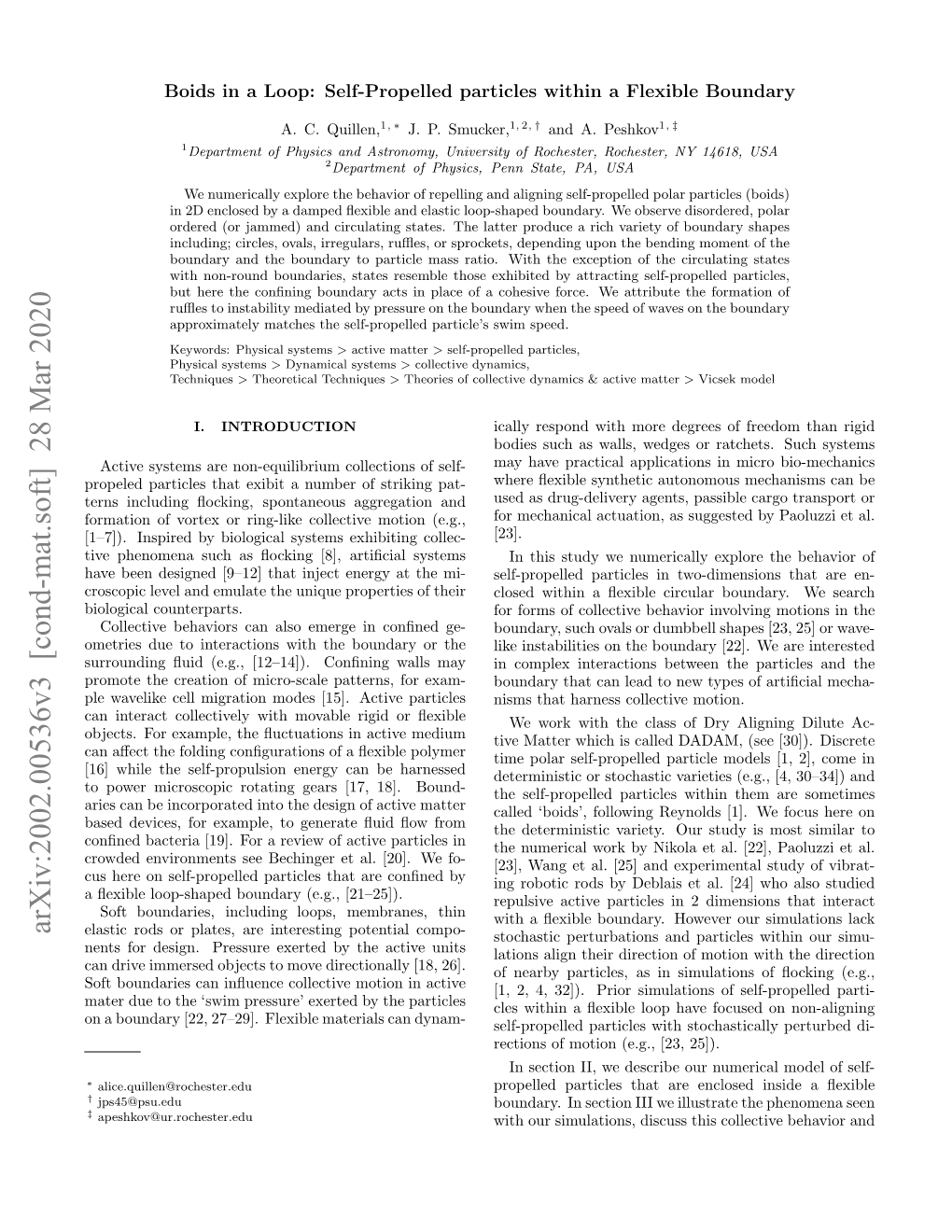 Arxiv:2002.00536V3 [Cond-Mat.Soft] 28 Mar 2020