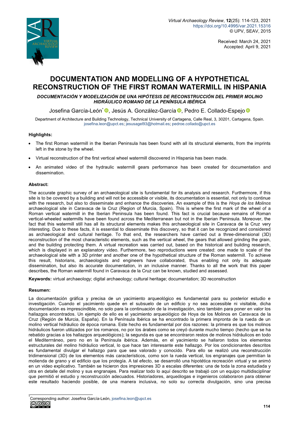 Documentation and Modelling of a Hypothetical