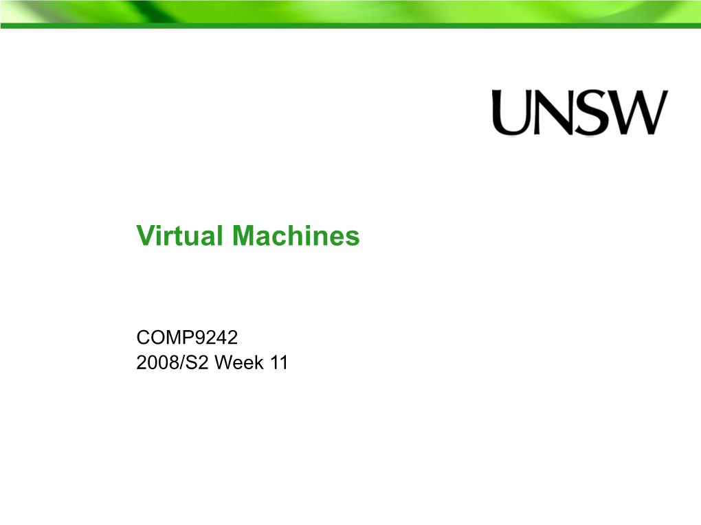 Virtual Machines