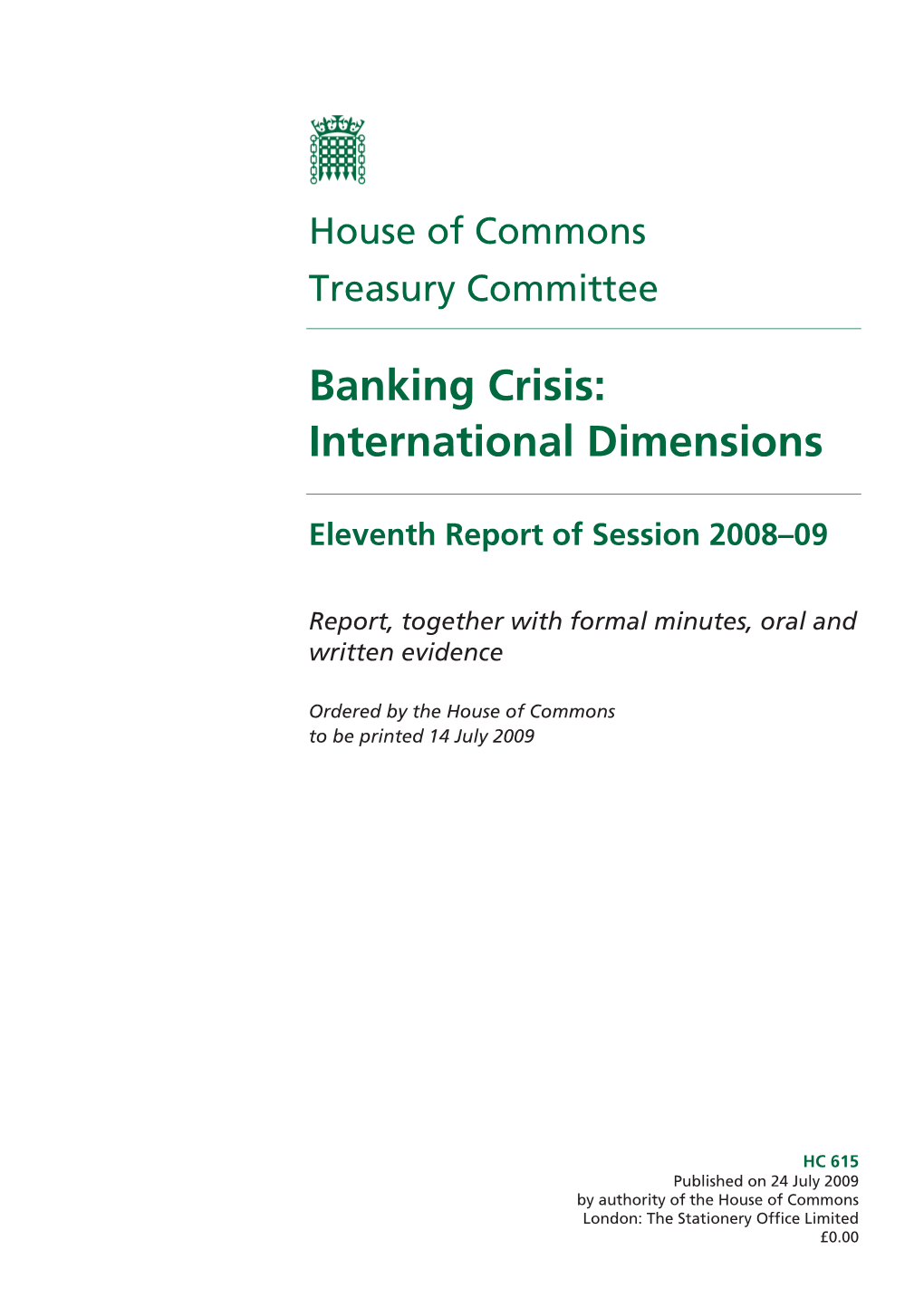 Banking Crisis: International Dimensions