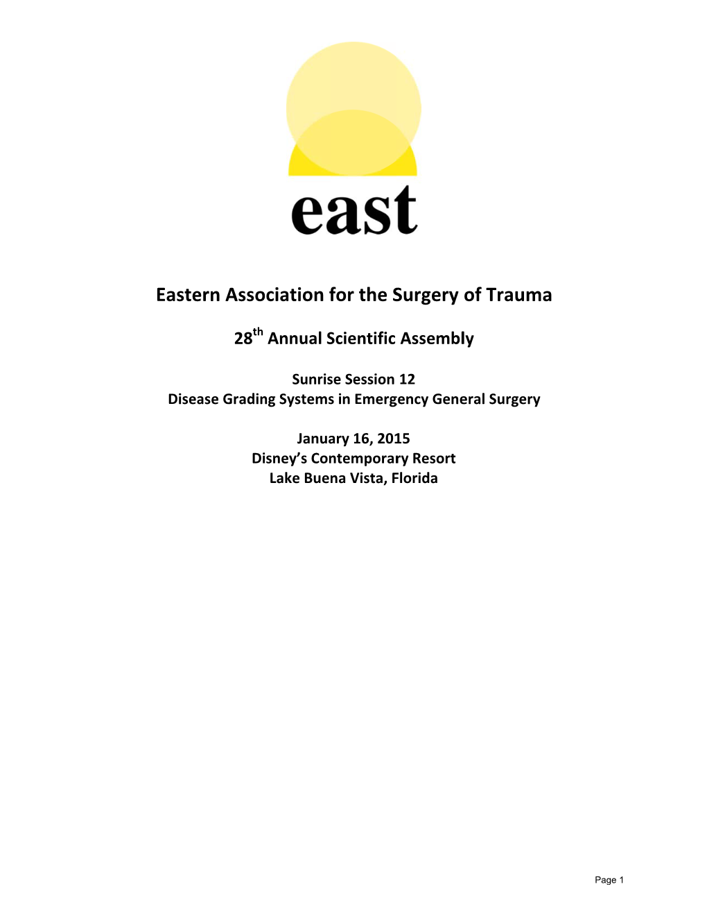 Disease Grading Systems in Emergency General Surgery