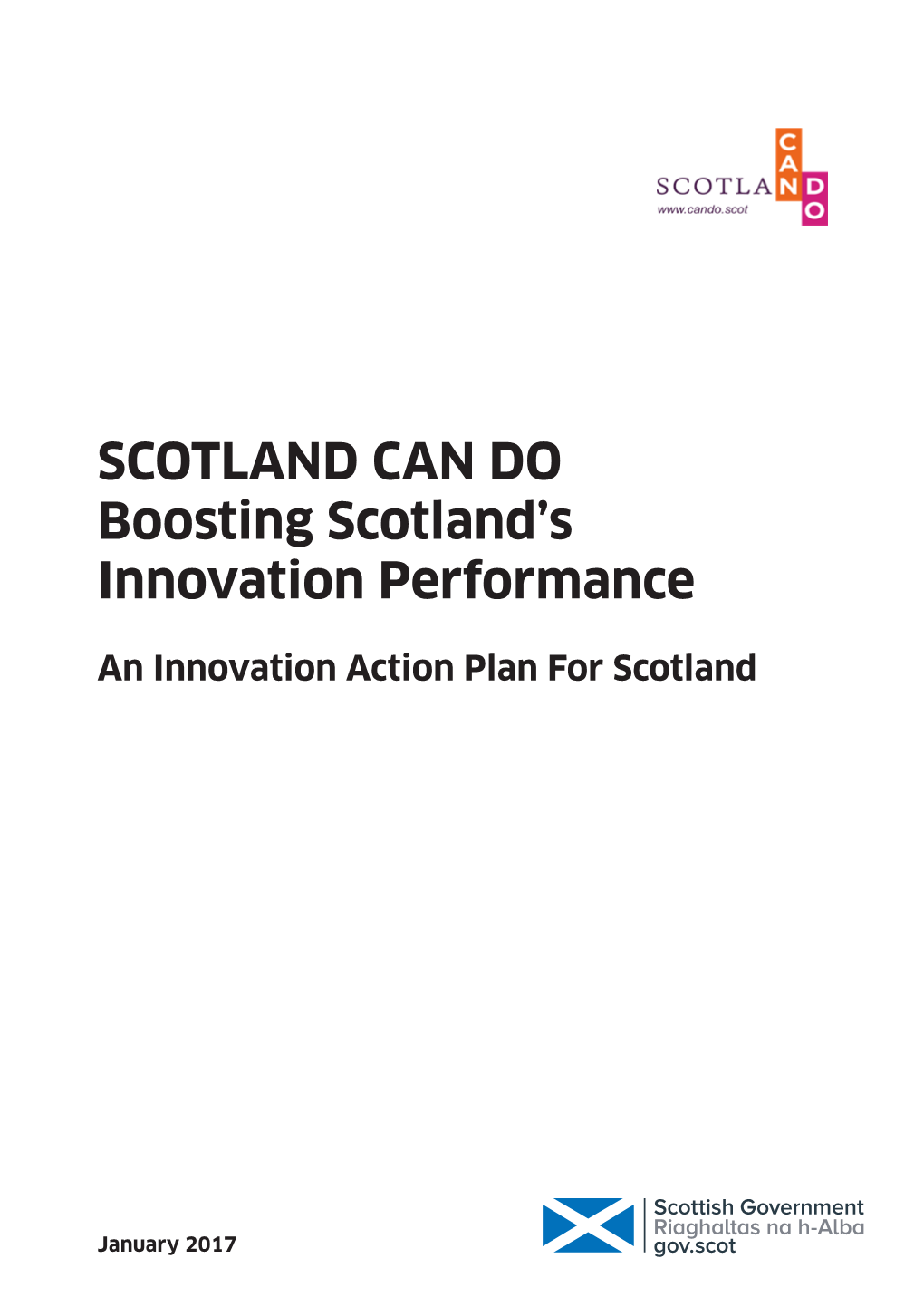 Scotland Can Do Innovation Action Plan