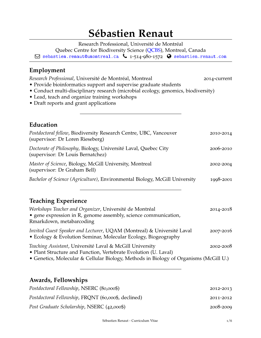 Curriculum Vitae