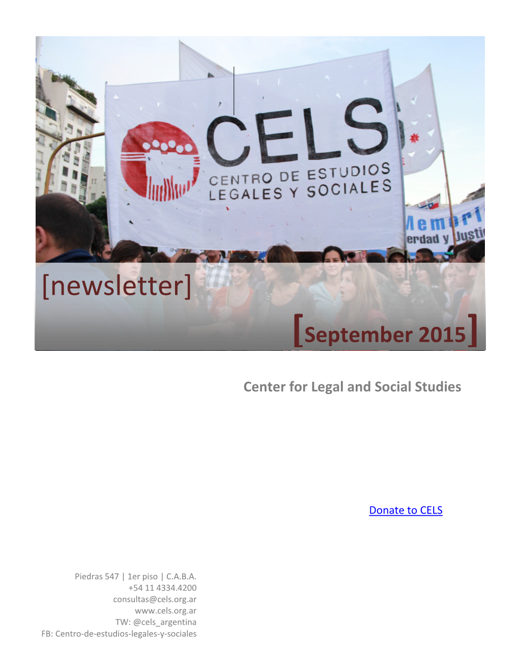 [Newsletter] [September 2015]