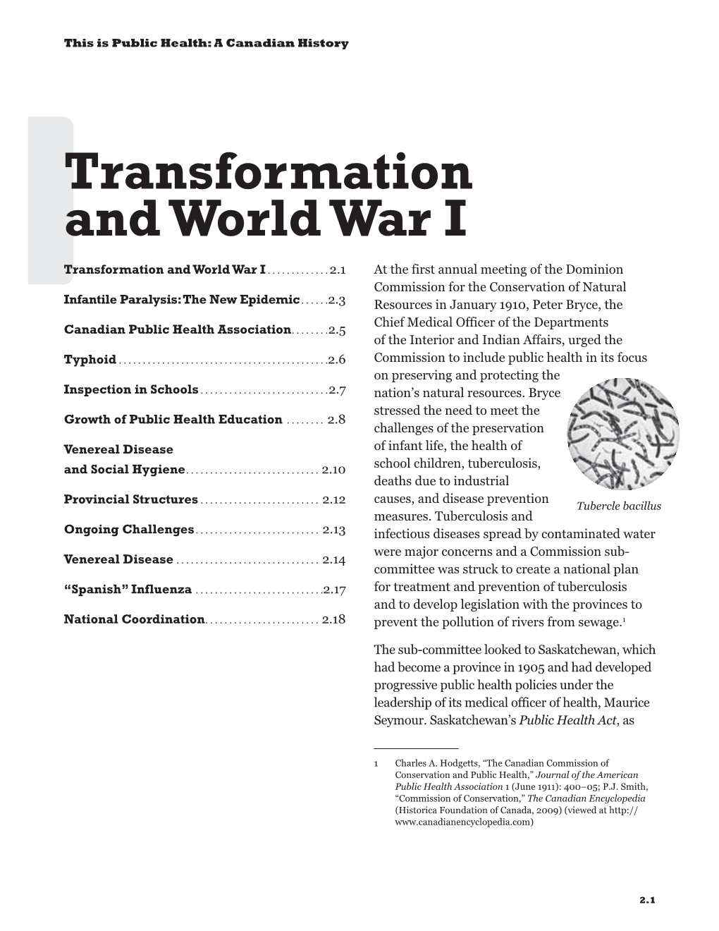 Transformation and World War I