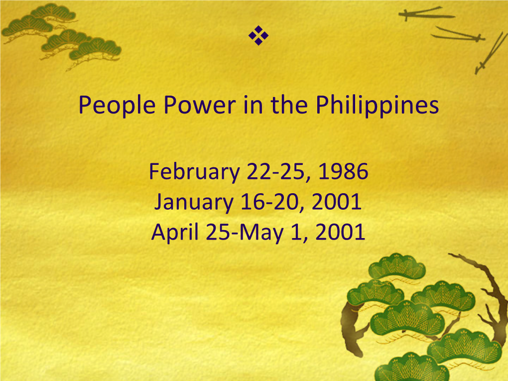 Philippines People Power
