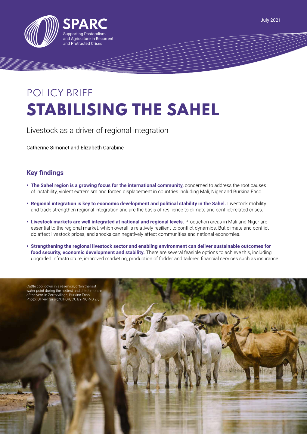 Stabilising the Sahel