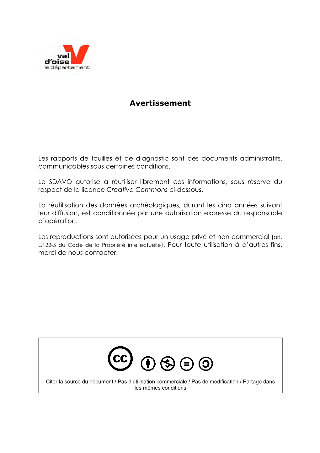 Rapport De Diagnostic Saint-Ouen-L'aumône 2013