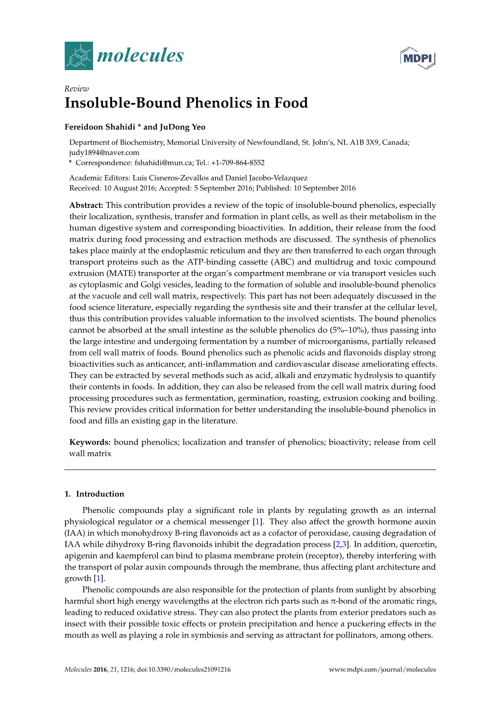 Insoluble-Bound Phenolics in Food