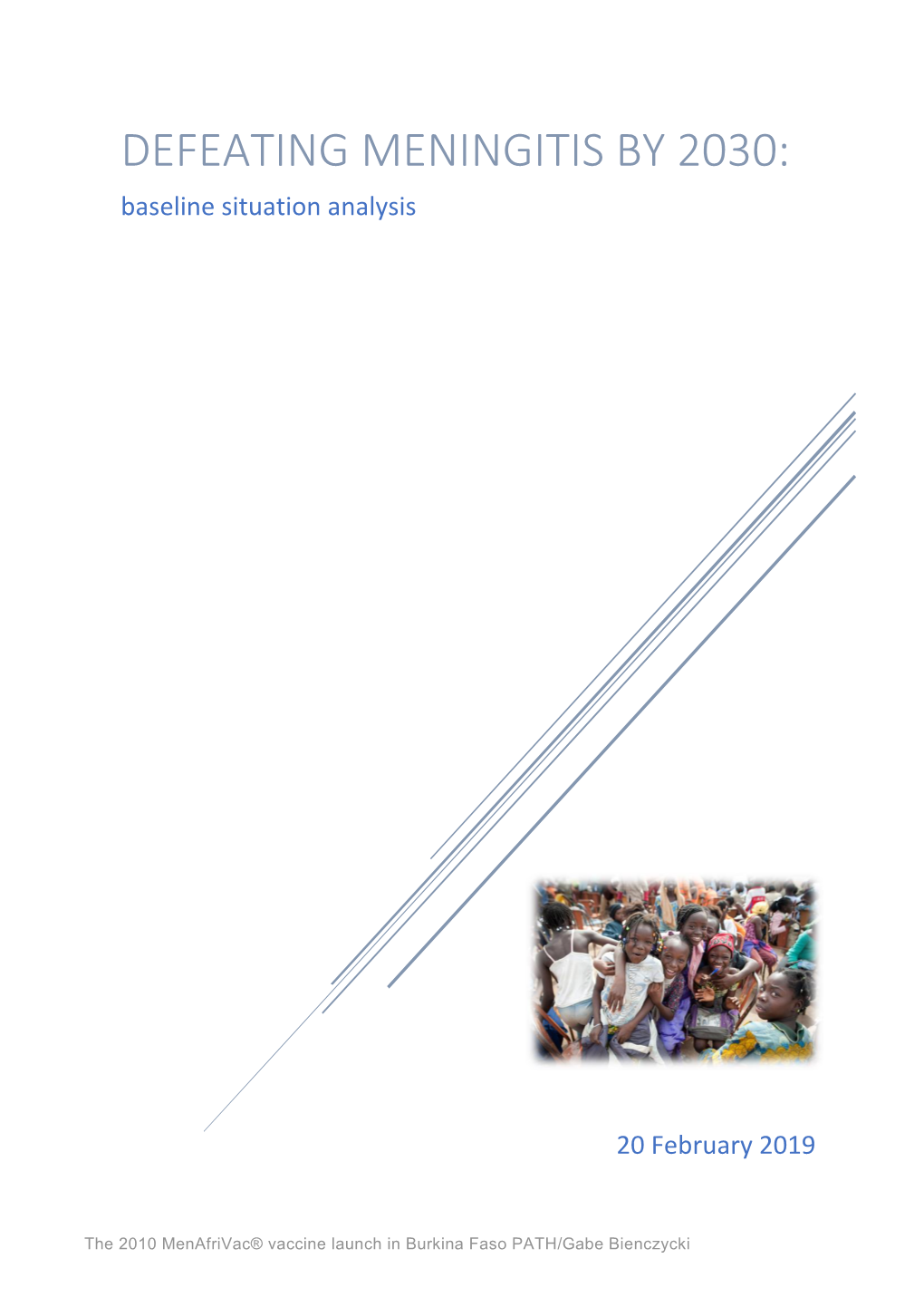 Defeating Meningitis by 2030: Baseline Situation Analysis 6.3 Implementation Status