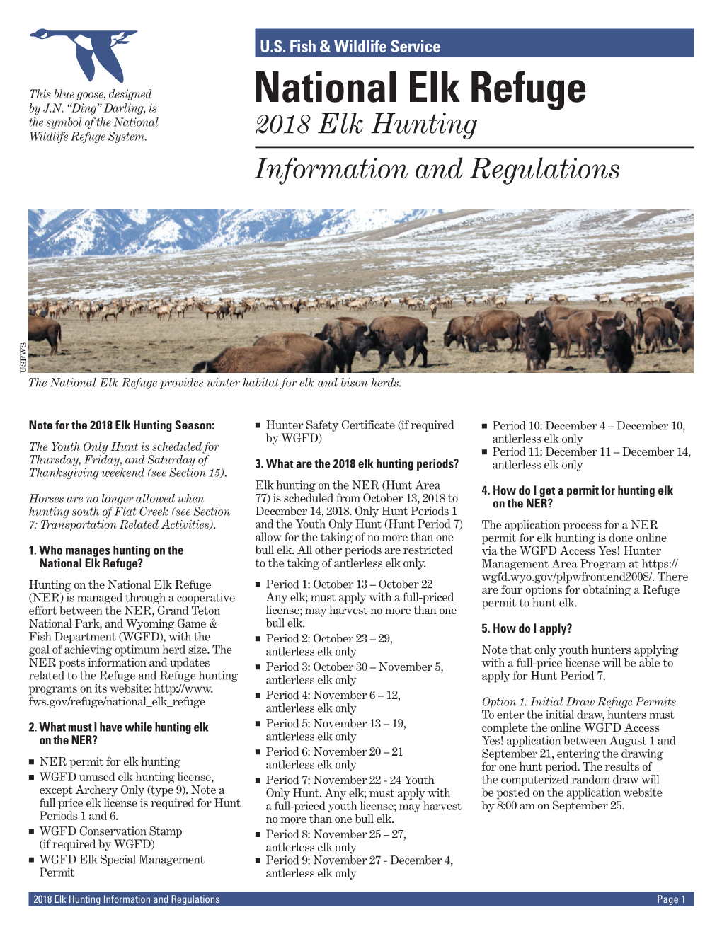 National Elk Refuge by J.N