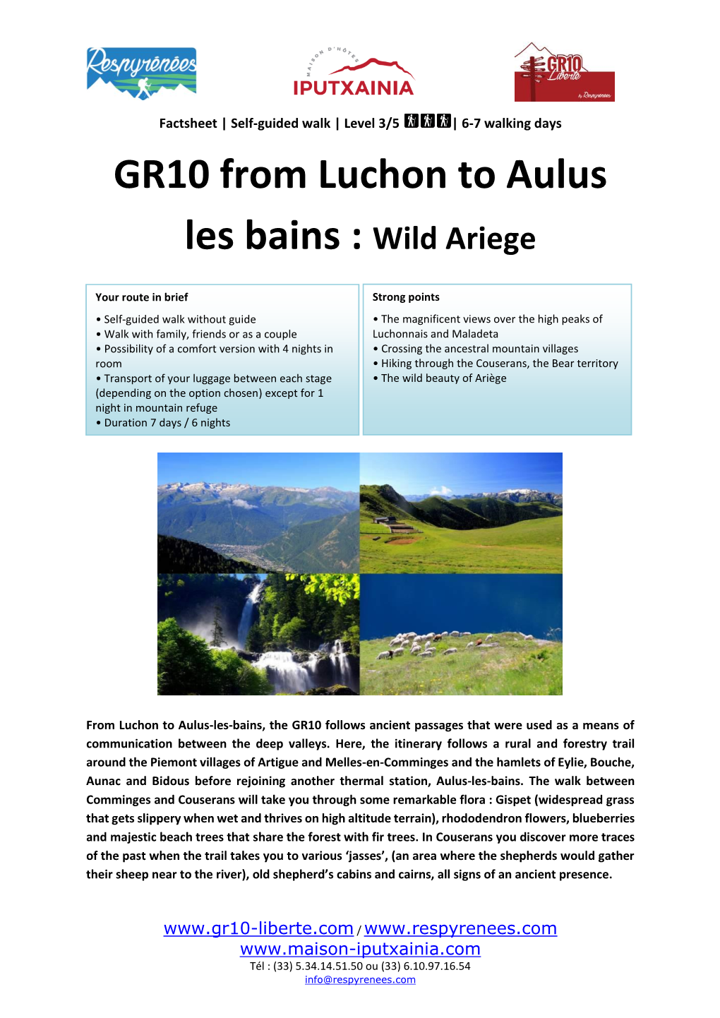 GR10 from Luchon to Aulus Les Bains : Wild Ariege