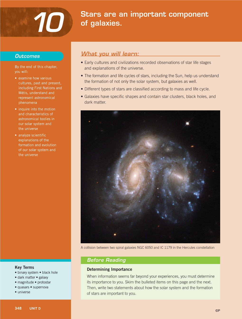 Stars Are an Important Component of Galaxies. 359 ©P 10 Sk Sci9 Se Ch10:Layout 1 3/28/11 8:14 AM Page 360