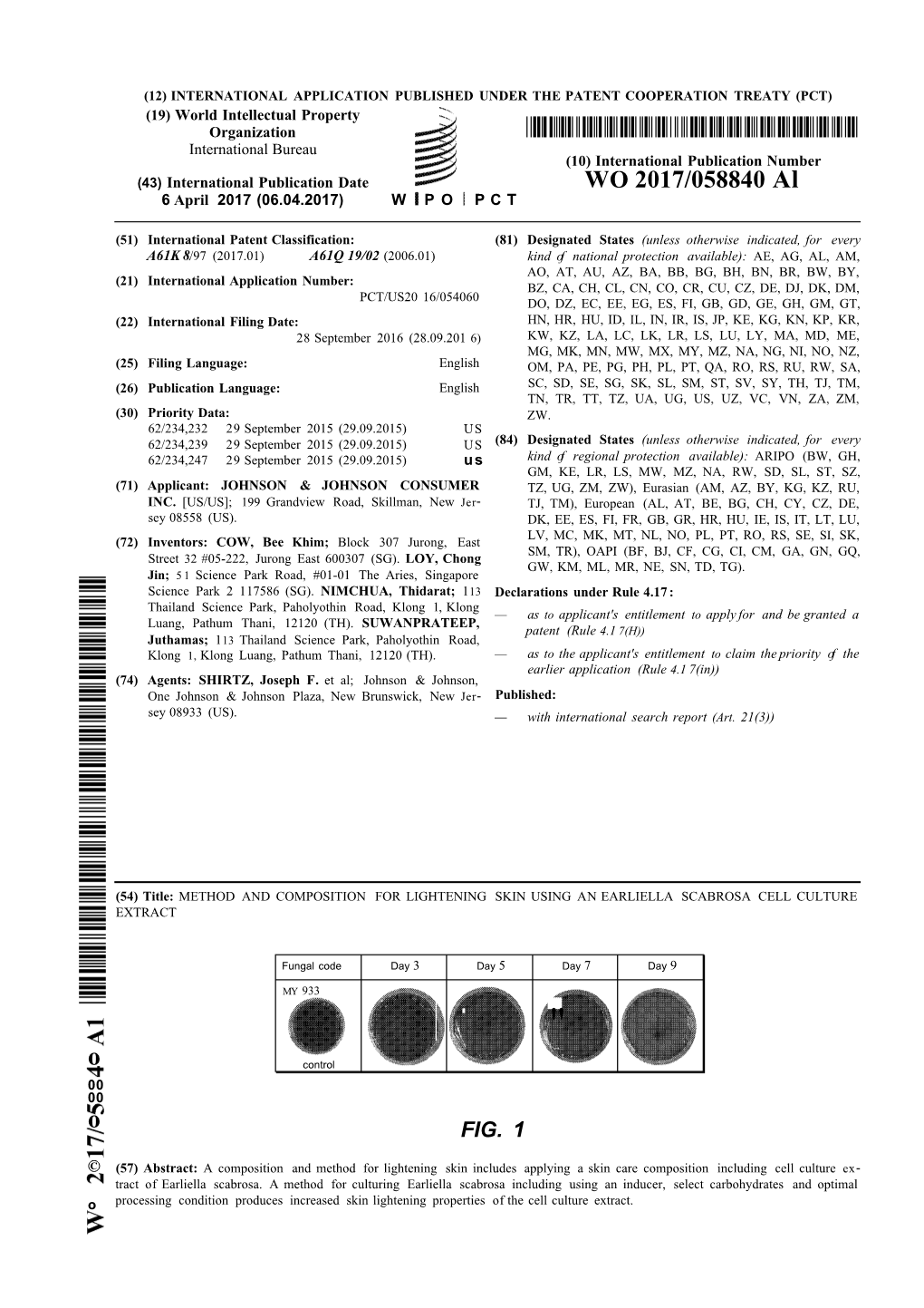 WO 2017/058840 Al 6 April 2017 (06.04.2017) W P O P C T