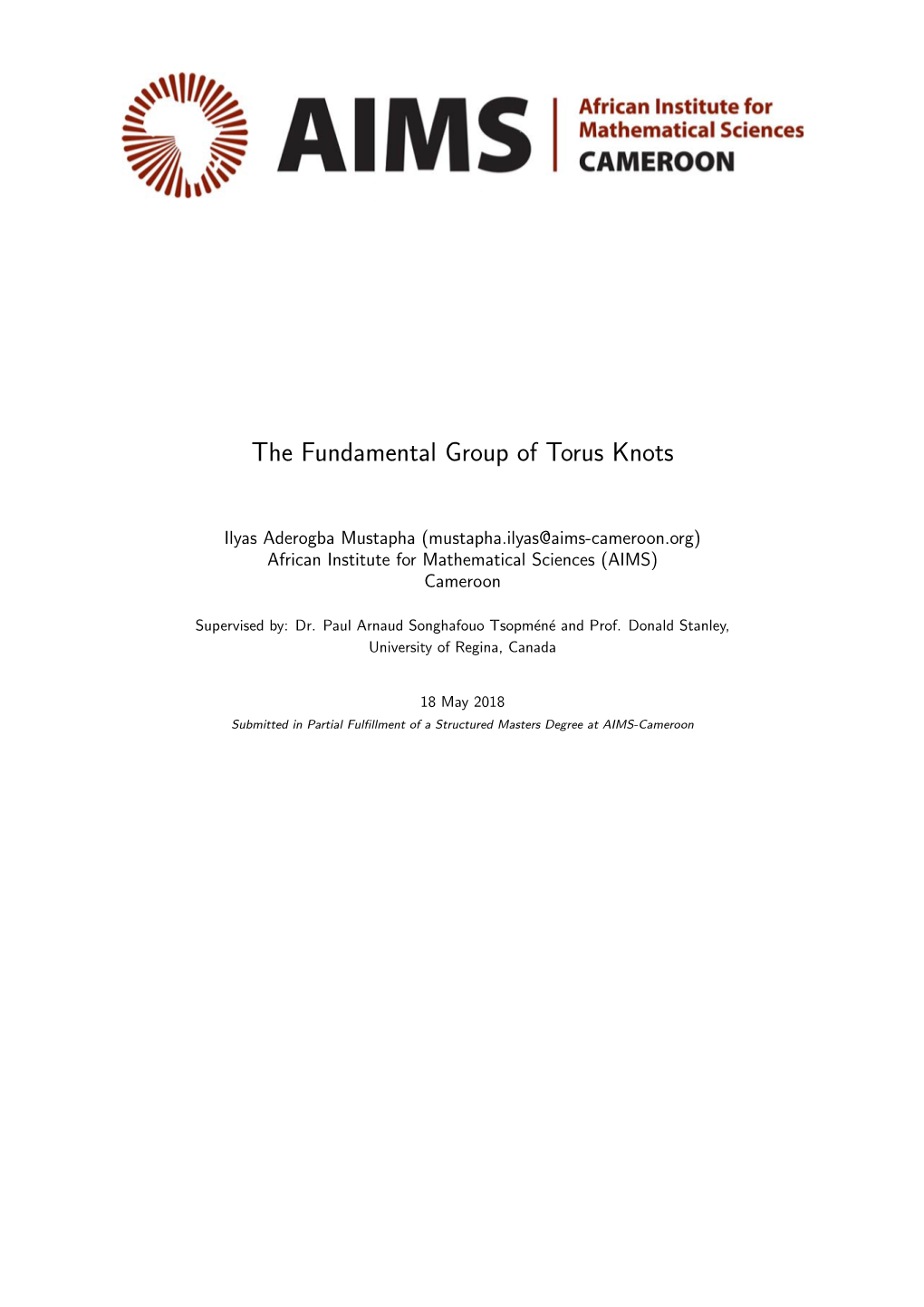 The Fundamental Group of Torus Knots