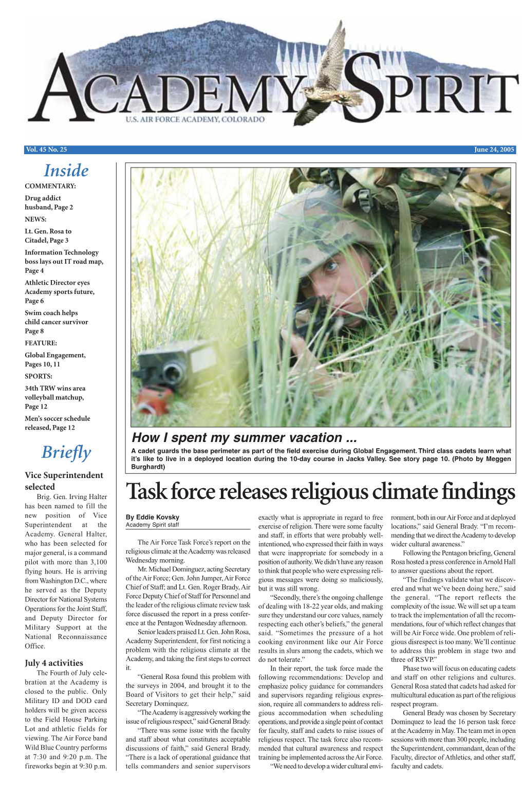 Task Force Releases Religious Climate Findings