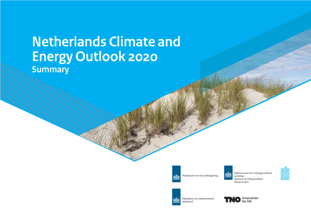 Netherlands Climate and Energy Outlook 2020 Summary