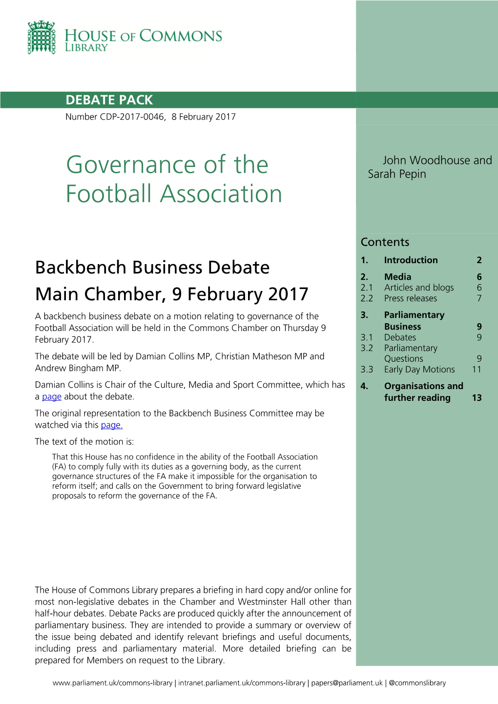 Governance of the Football Association 3