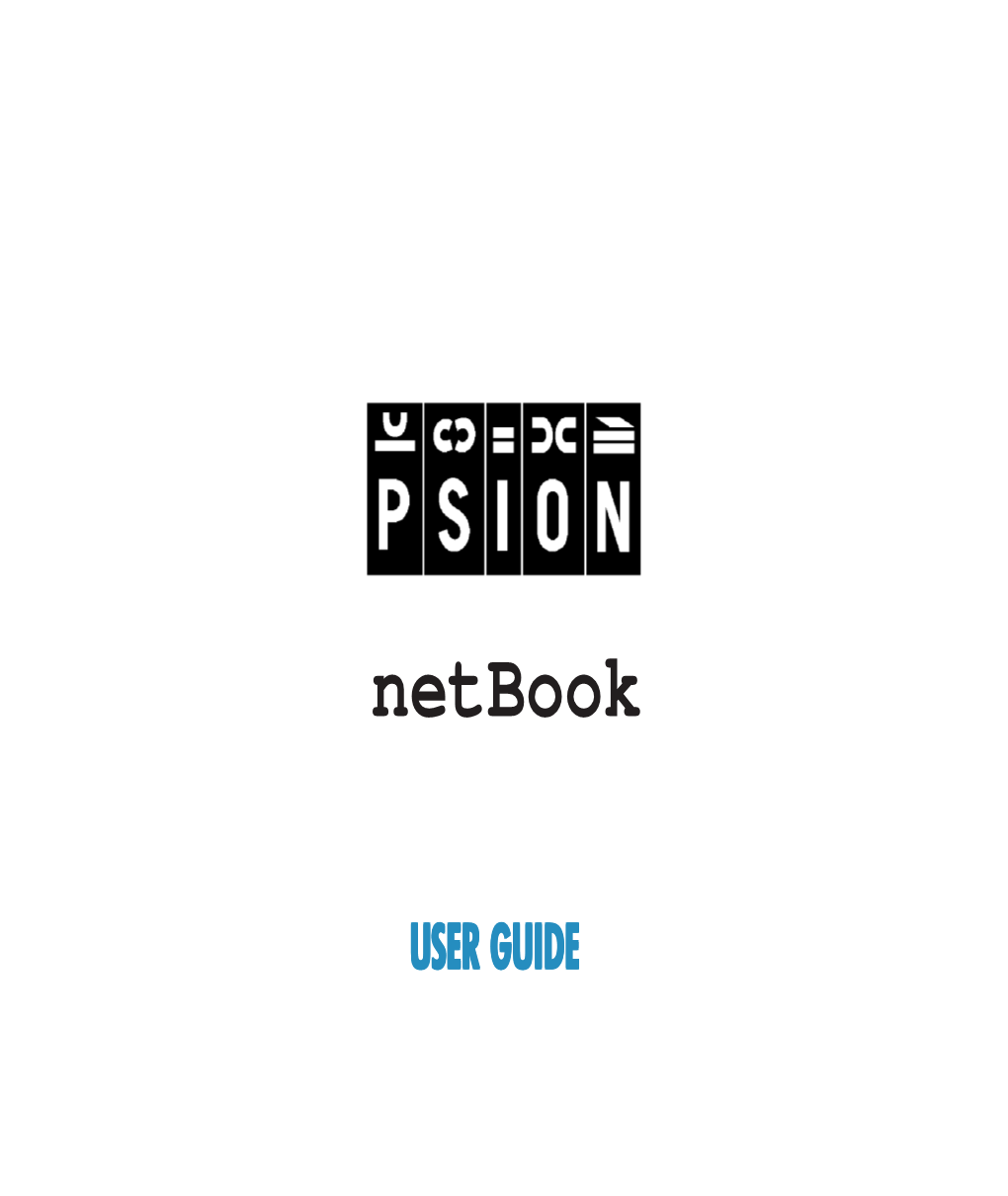 Netbook User Guide