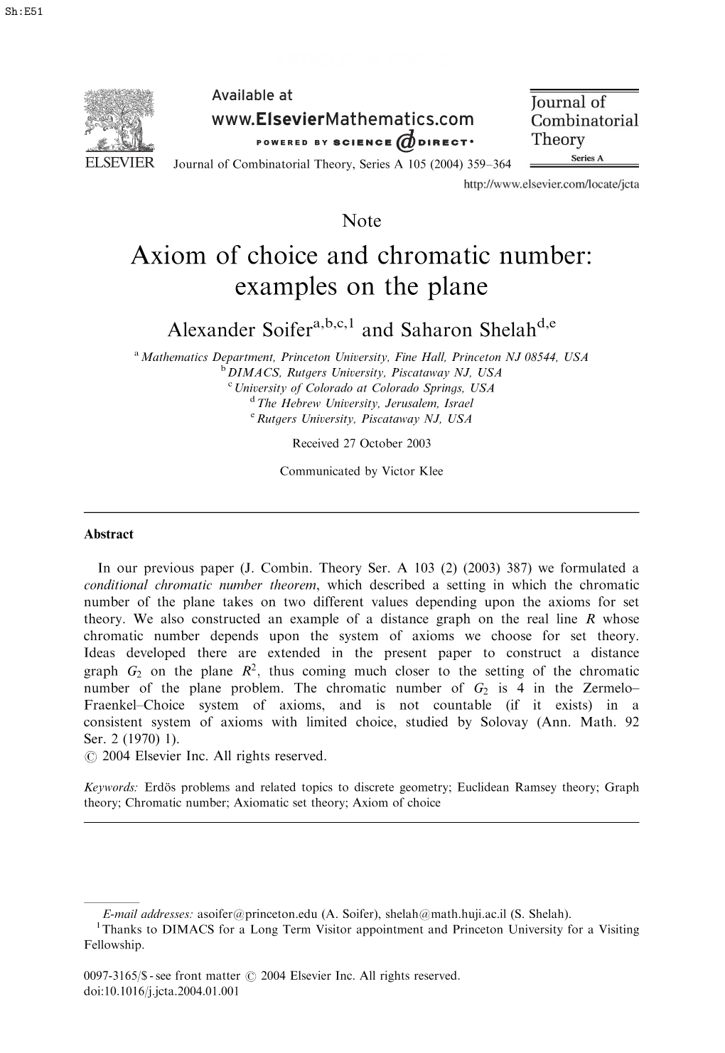 Axiom of Choice and Chromatic Number: Examples on the Plane