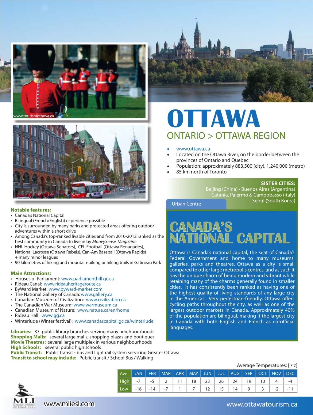 Visit and Study in Ottawa, Ontario