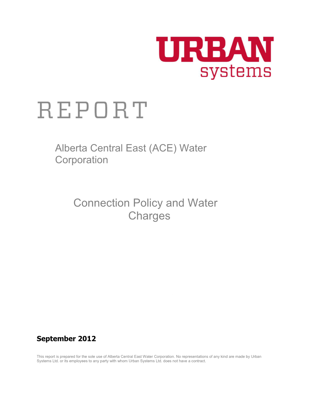 Alberta Central East (ACE) Water Corporation
