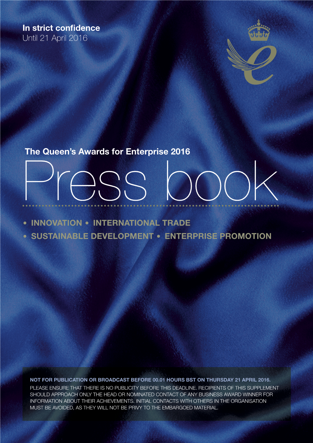 The Queen's Awards for Enterprise 2016 Press Book