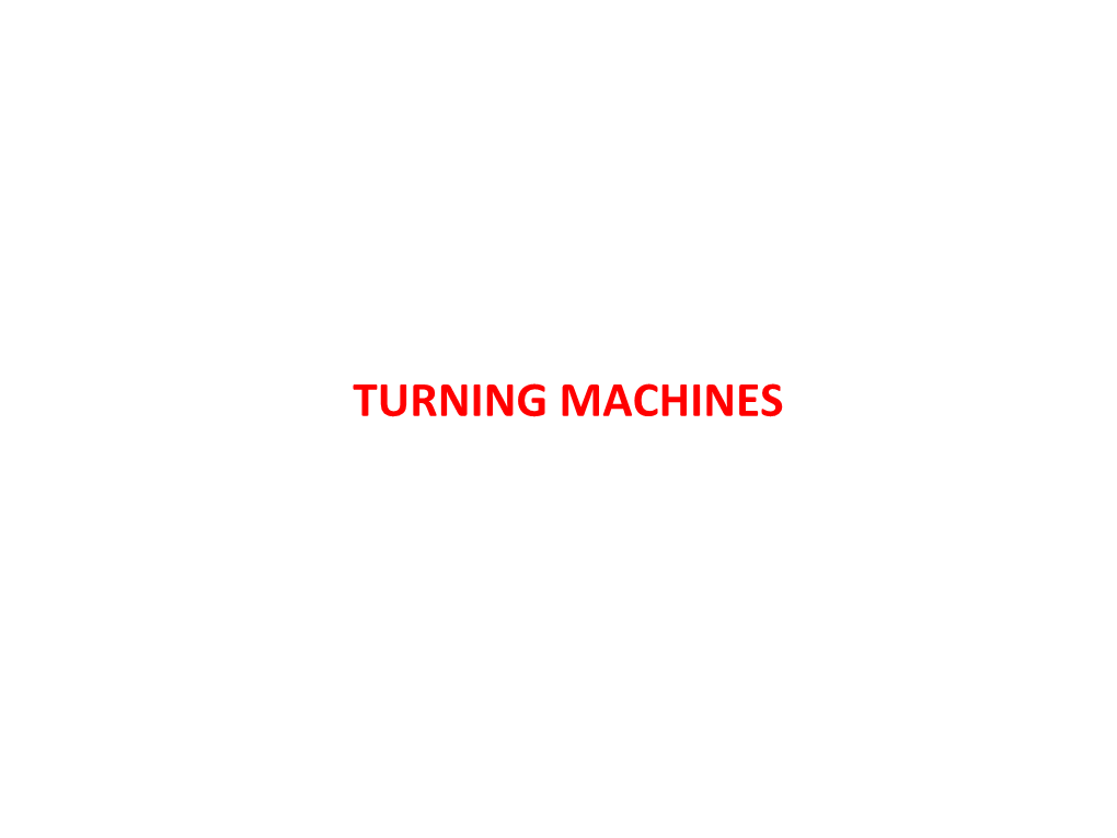 TURNING MACHINES LATHE Introduction