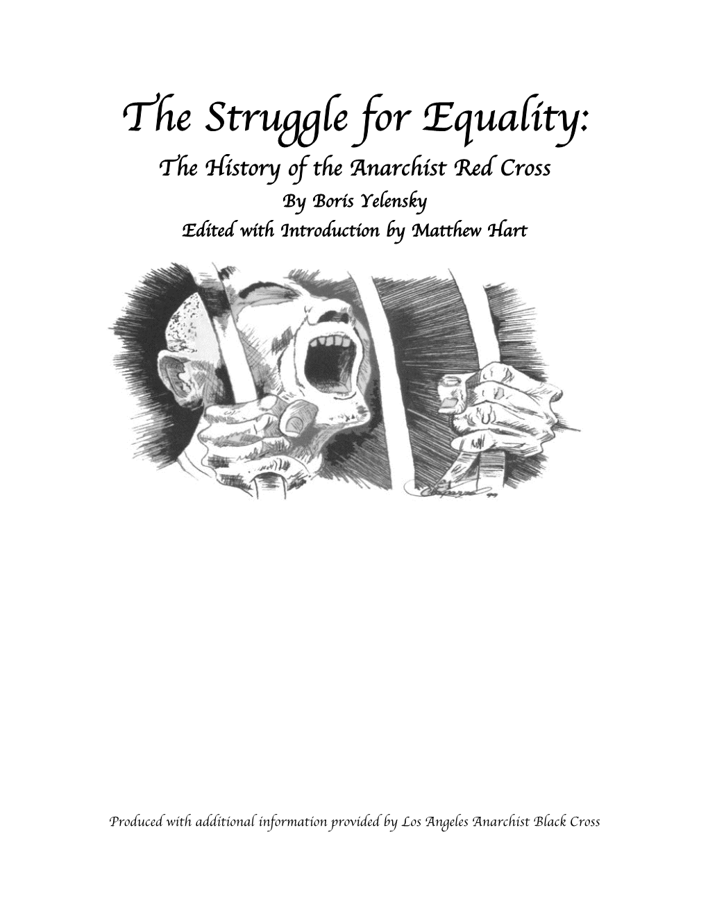 The Struggle for Equality: the History of the Anarchist Red Cross by Boris Yelensky Edited with Introduction by Matthew Hart