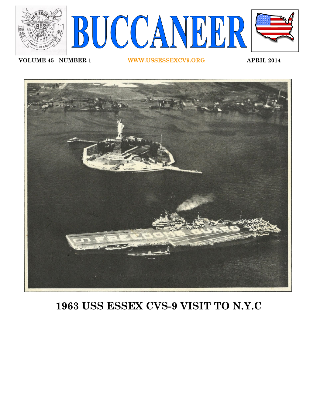 1963 Uss Essex Cvs-9 Visit to N.Y.C