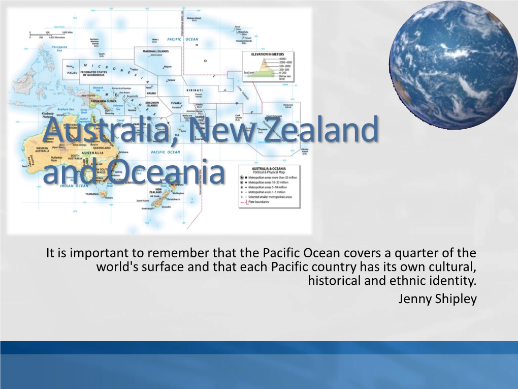 Australia, New Zealand and Oceania