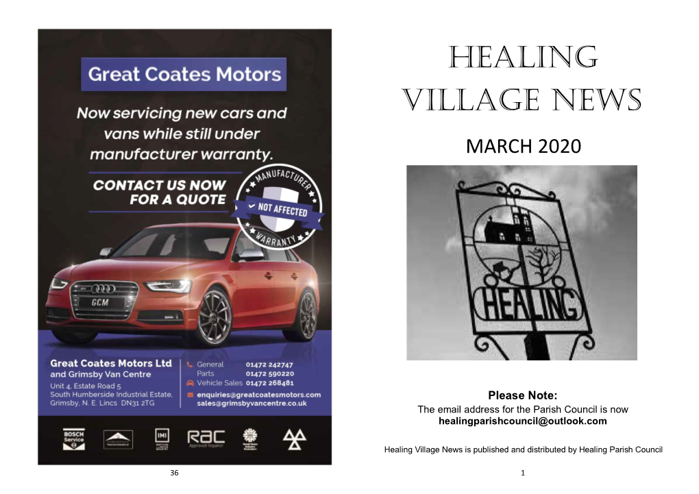 Healing Village News March 2020