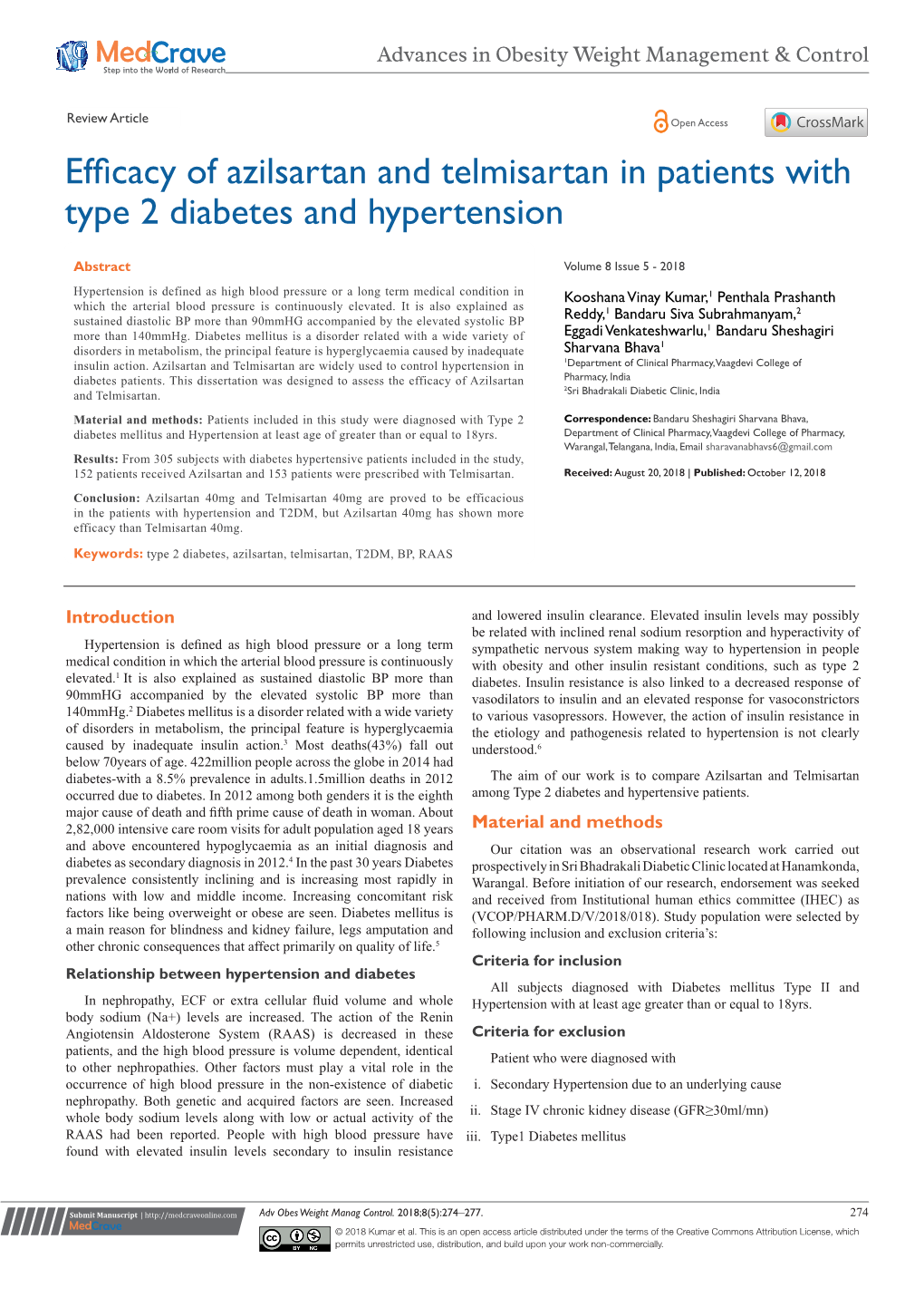 Efficacy of Azilsartan and Telmisartan in Patients with Type 2 Diabetes and Hypertension