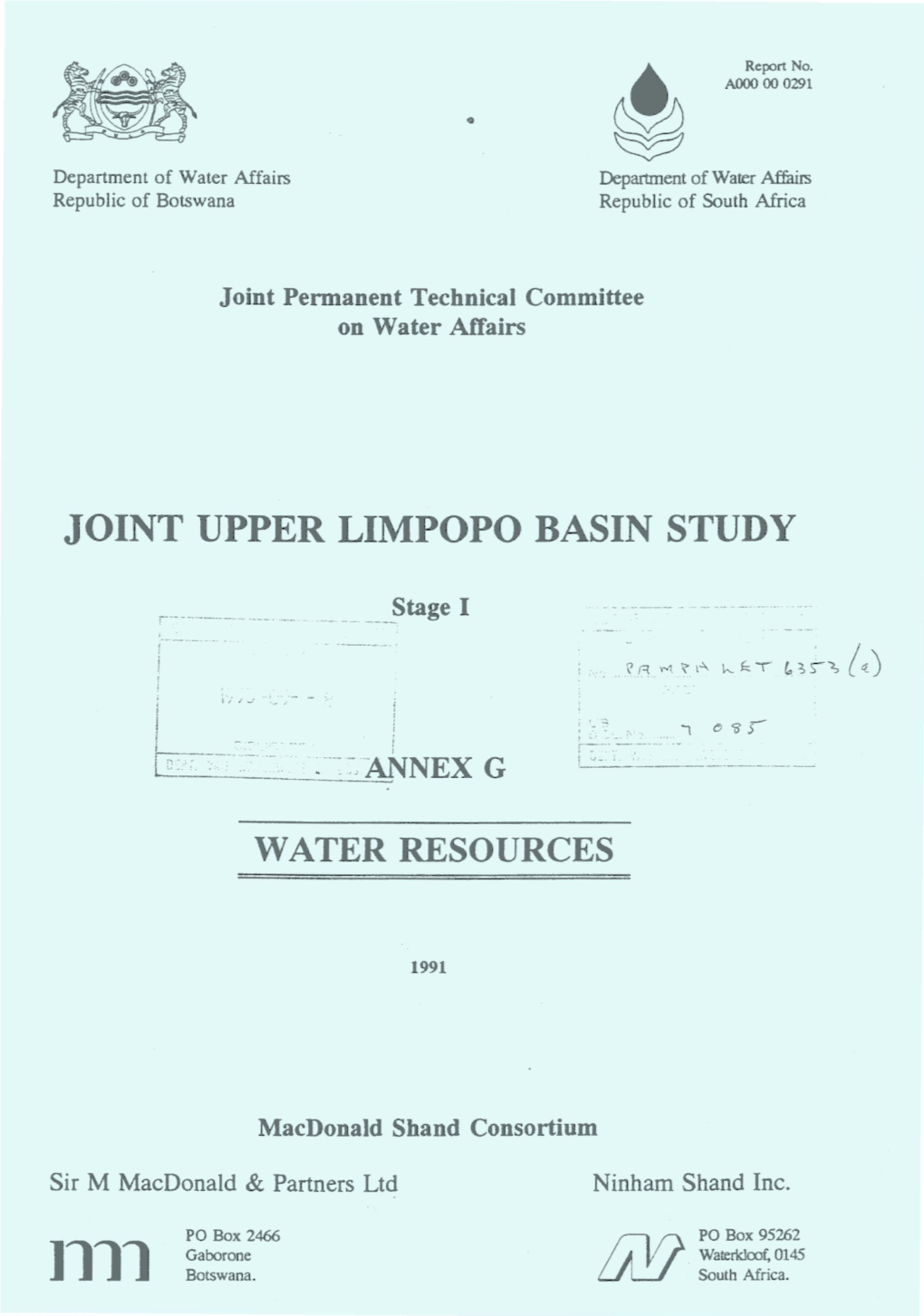 Joint Upper Limpopo Basin Study