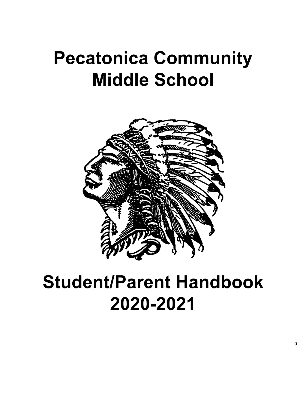 Pecatonica Community Middle School Student/Parent Handbook 2020
