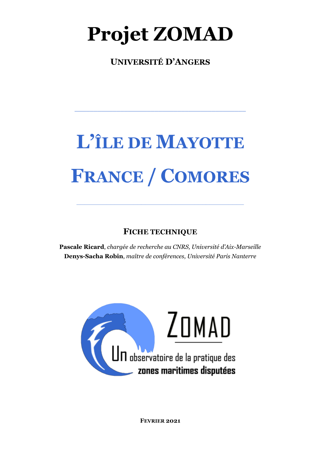 Projet ZOMAD