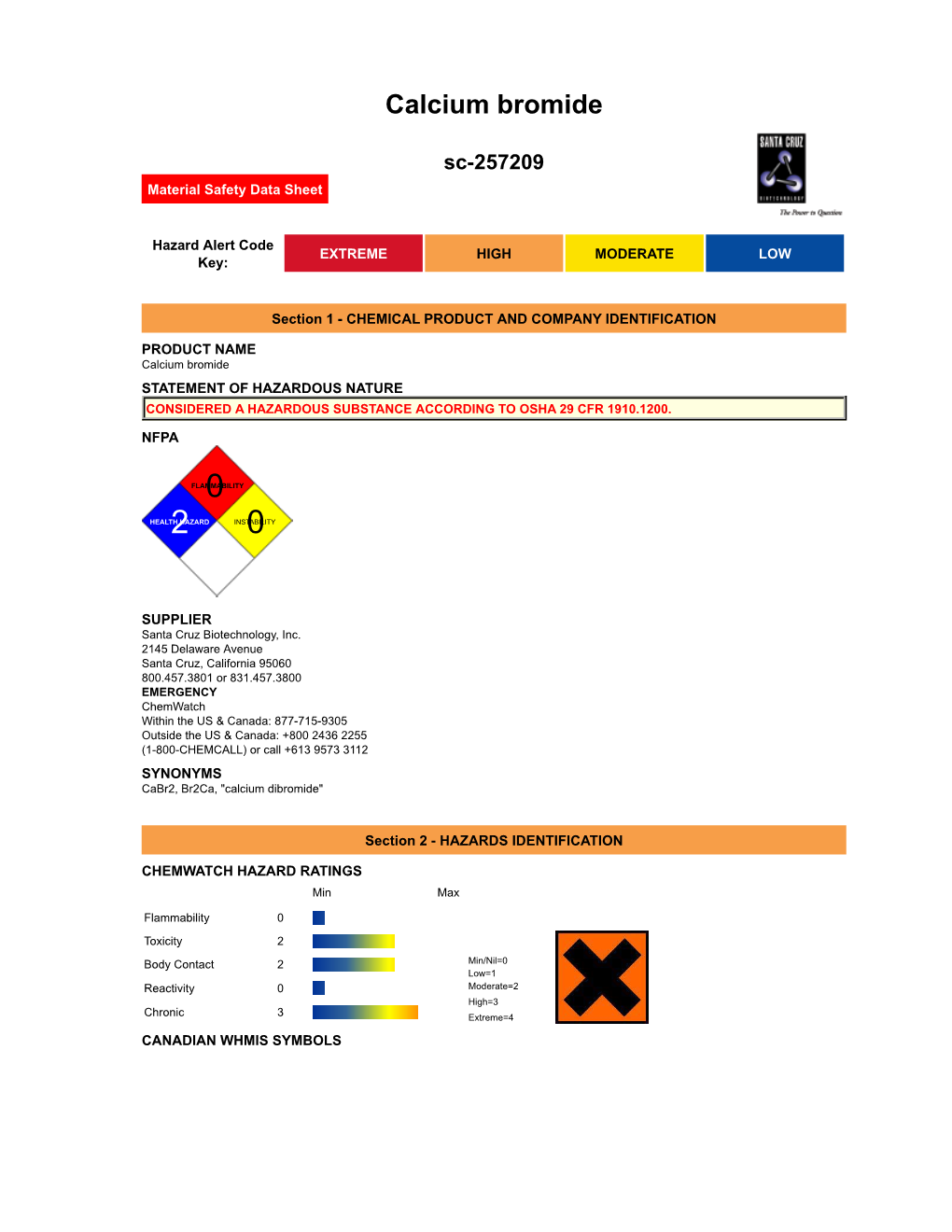 Calcium Bromide