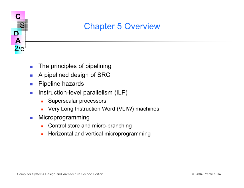 Chapter 5 Overview D a 2/E