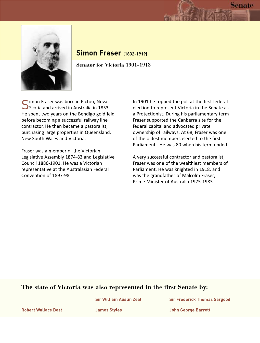 Biography Simon Fraser