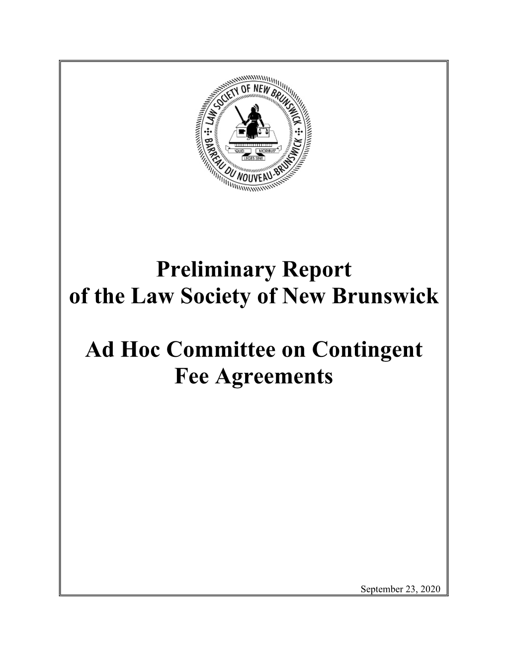 CFA Committee Report