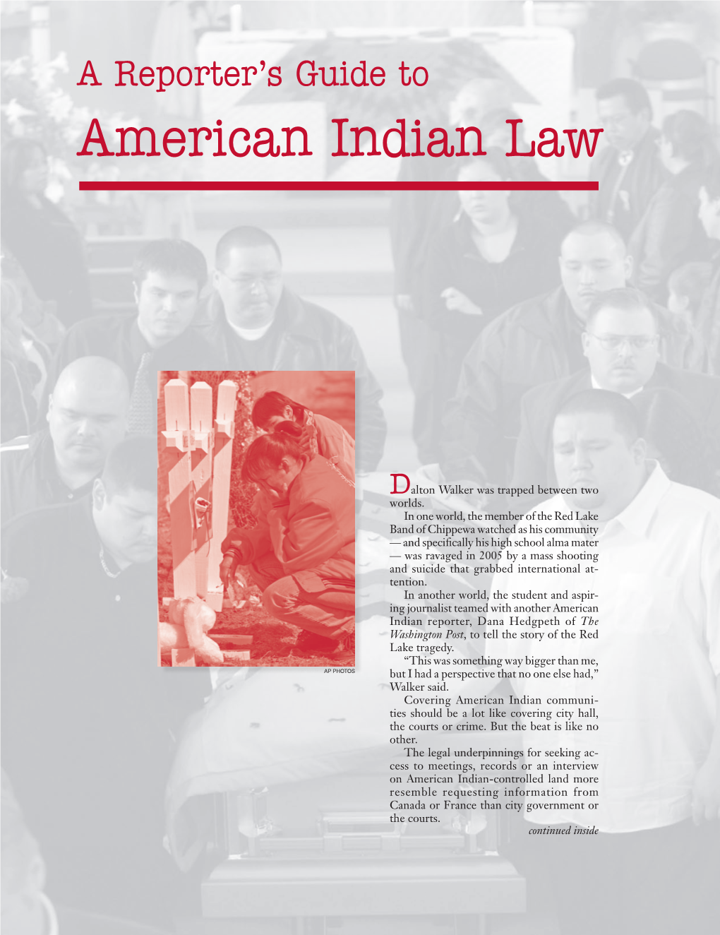 A Reporter's Guide to American Indian