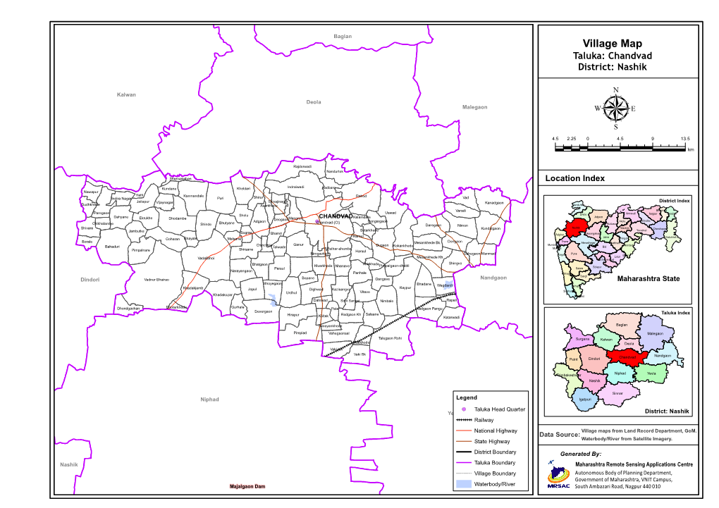 Village Map Taluka: Chandvad District: Nashik