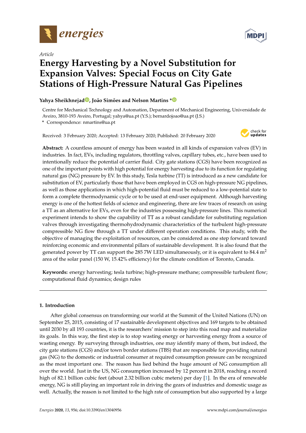 Energy Harvesting by a Novel Substitution for Expansion Valves: Special Focus on City Gate Stations of High-Pressure Natural Gas Pipelines